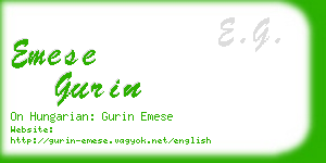 emese gurin business card